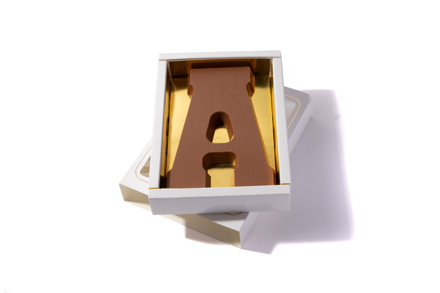 Chocoladeletter A per 8 stuks 4,50 per stuk