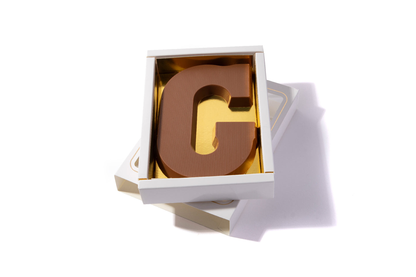 Chocoladeletter G per 8 stuks 4,50 per stuk