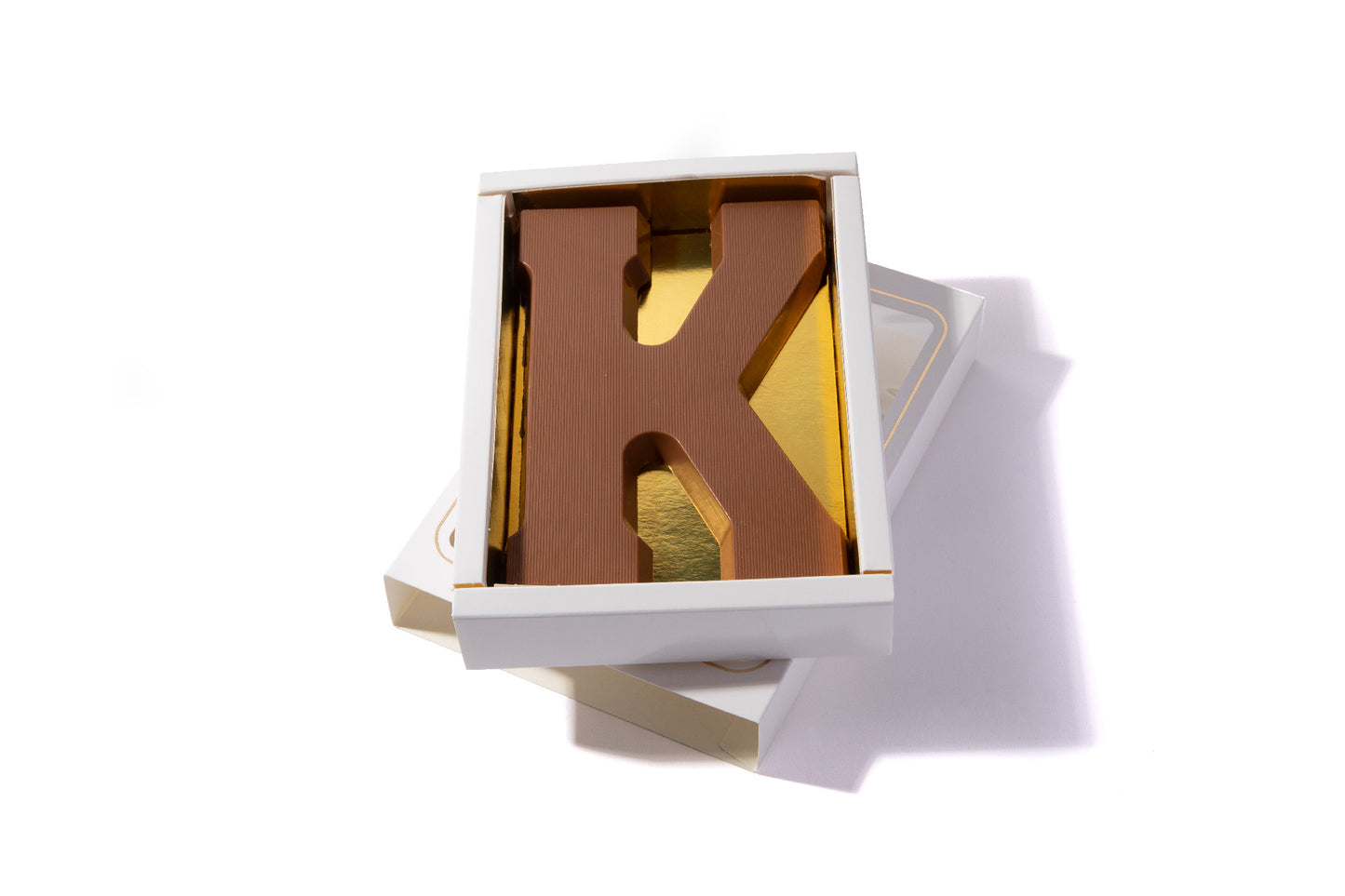 Chocoladeletter K per 8 stuks 4,50 per stuk