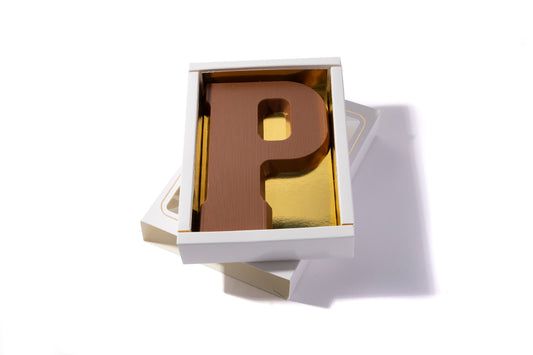 Chocoladeletter P per 8 stuks 4,50 per stuk