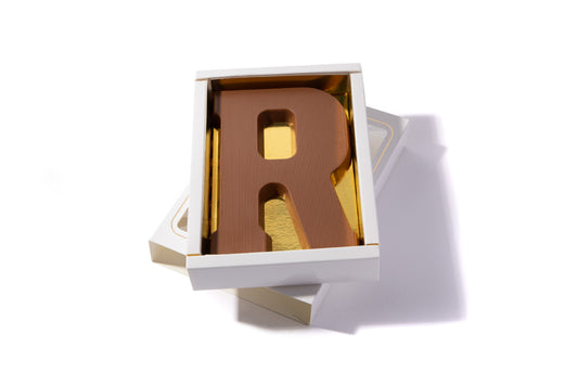 Chocoladeletter R per 8 stuks 4,50 per stuk