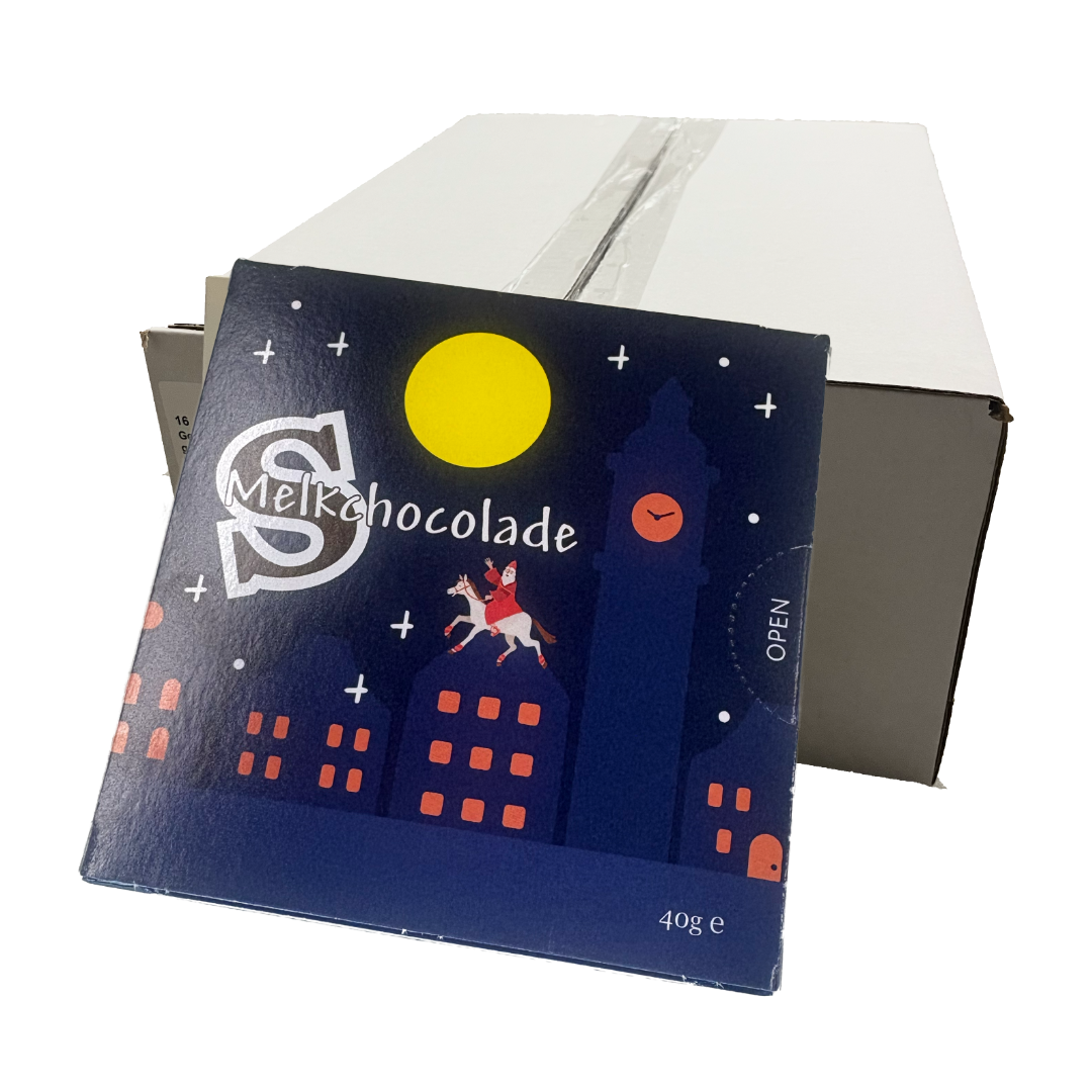 Kleine Chocoladeletter S per 48 stuks 0,75 per stuk